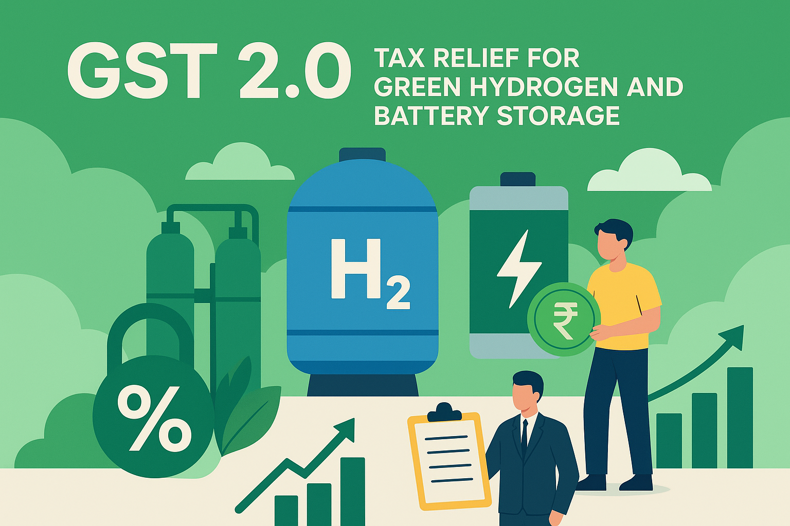 GST 2.0: Tax Relief for Green Hydrogen and Battery Storage